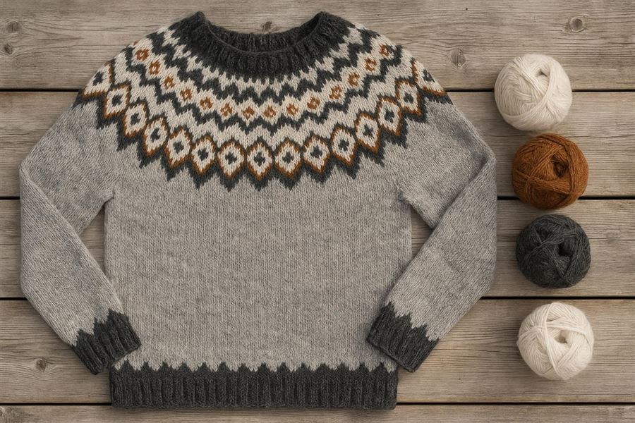 Lettlopi mönster - sticka vackra och varm plagg med tradition
